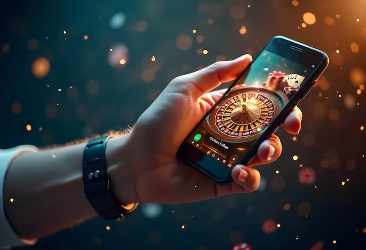 Ikon keamanan digital dengan perisai dan kunci, melambangkan proteksi akun di platform